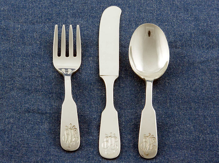 Erickson Silver Flatware Gifts for Baby