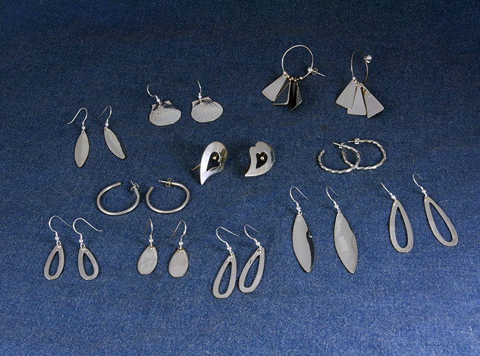 Silver Earrings with Flair